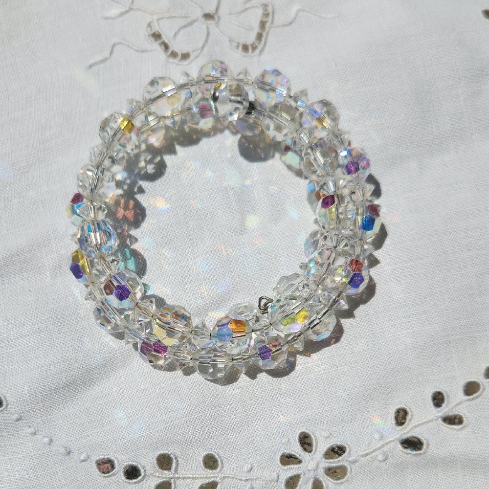 Vintage Crystal Beaded Bracelet